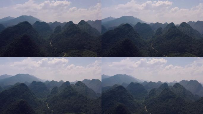 航拍 871乡道 大自然 山林 清远