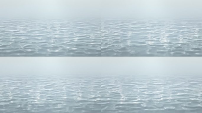 【4K】水面湖面波纹波浪