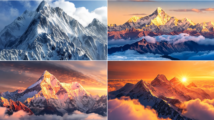 震撼雪山合集