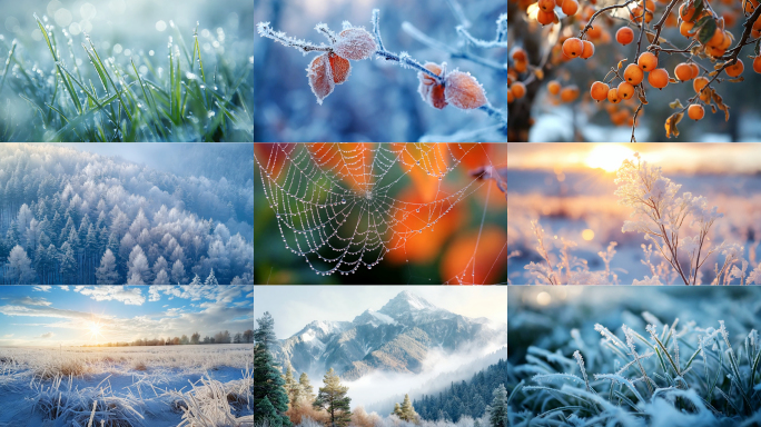 白露寒露霜降立冬冬至小雪节气