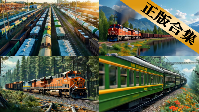 中欧中俄火车货物运输-火车集合