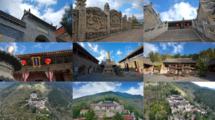 4K山西大五台南山寺佑国寺实拍