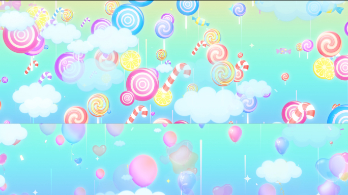 两款梦幻粉色卡通少儿演出背景