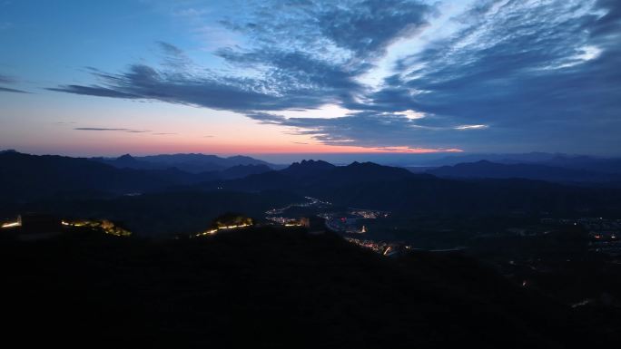 古北水镇灯光司马台长城夜游