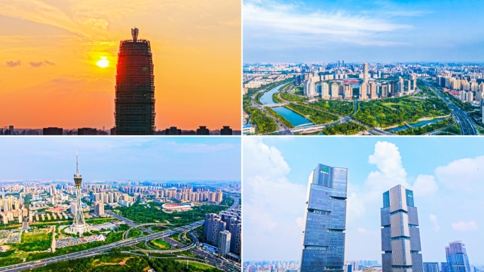 郑州地标航拍延时合集