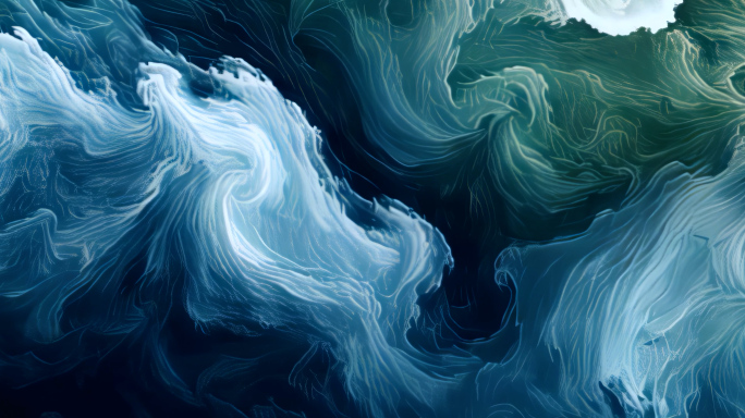 宽屏创意抽象海浪背景