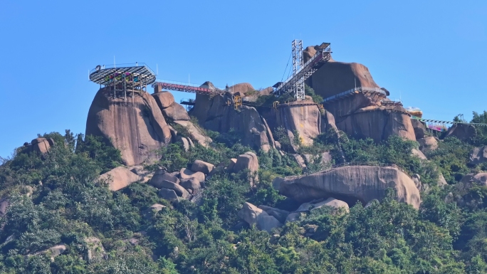 安庆市宜秀区巨石山景区航拍