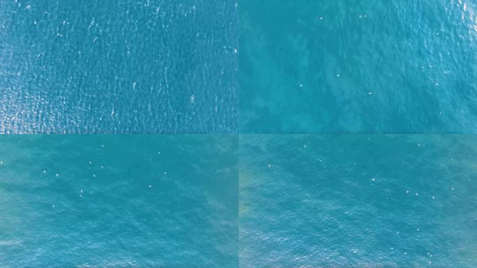 飞跃大海-俯拍海面