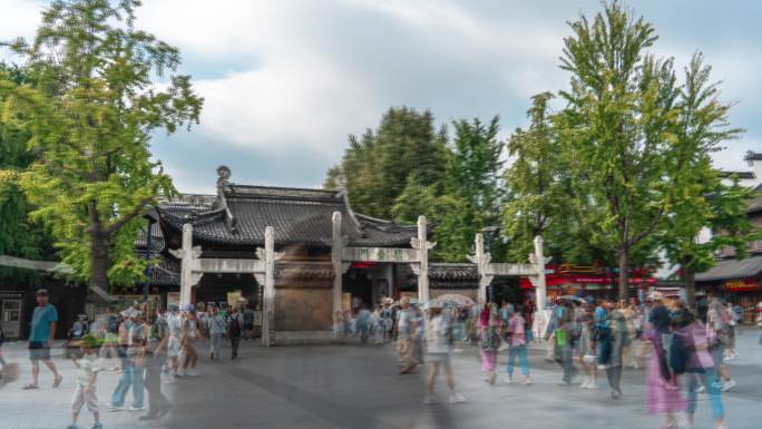 南京夫子庙孔庙大范围移动延时