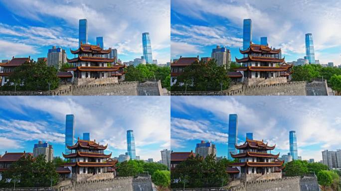 2024年长沙天心阁最新航拍4k