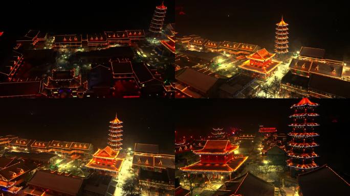 昌吉回民小吃街航拍