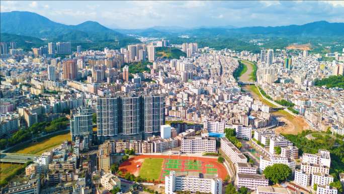 广东信宜市宣传片航拍镜头