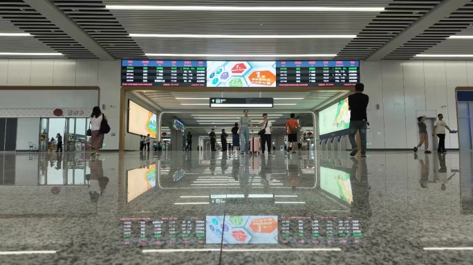 4K新汕头站 高铁站延时