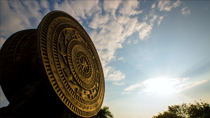 铜鼓雕塑传统艺术建筑