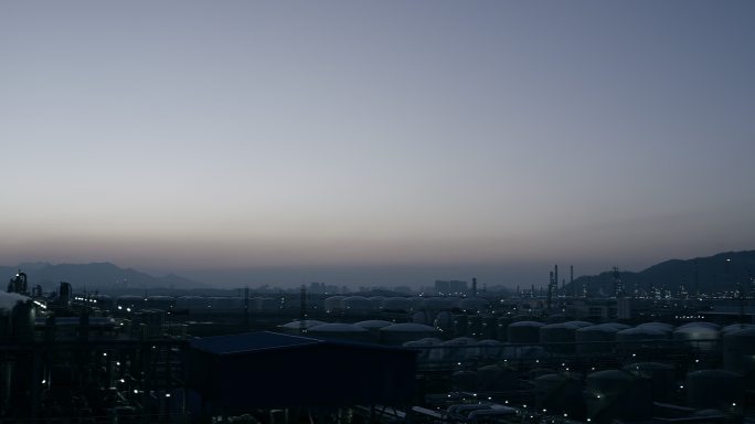 化工区夜景空境