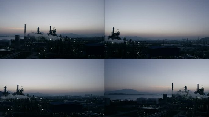 化工区夜景空境