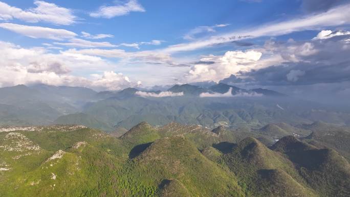 4K航拍邵阳雪峰山脉城步县南山牧场合集3