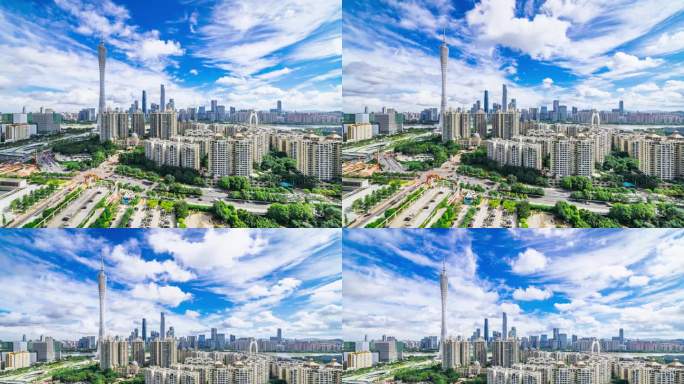 广州城市天际线延时