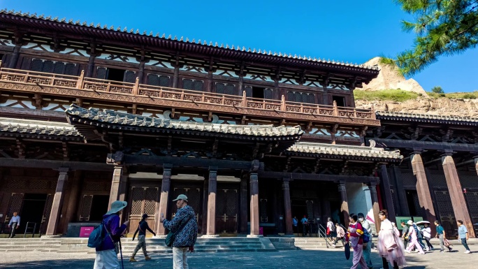 山西大同云冈石窟实拍