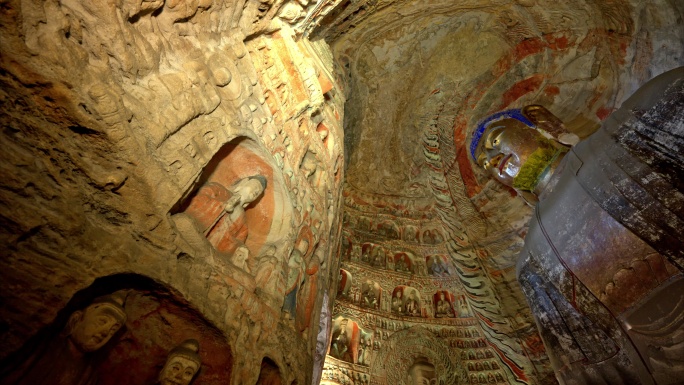 山西大同云冈石窟实拍