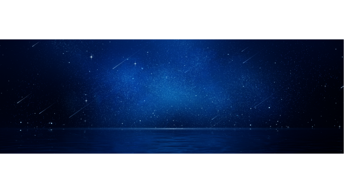 宽屏唯美星空流星循环背景