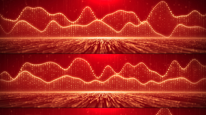 8k红色金色粒子线条背景