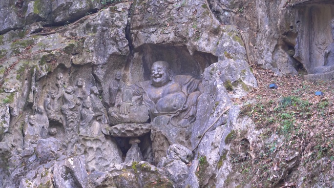 杭州西湖灵隐寺飞来峰石刻造像