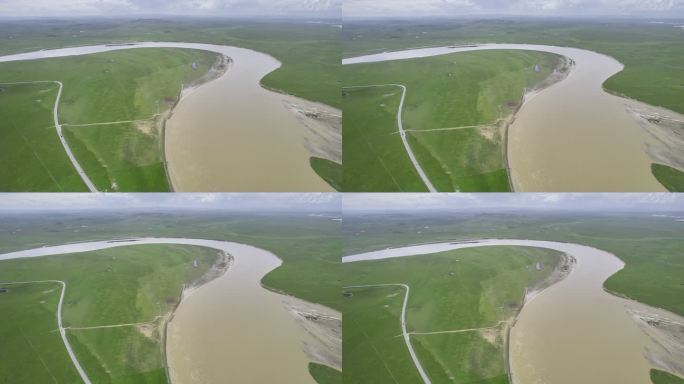 四川阿坝若盖尔草原九曲黄河湾航拍11
