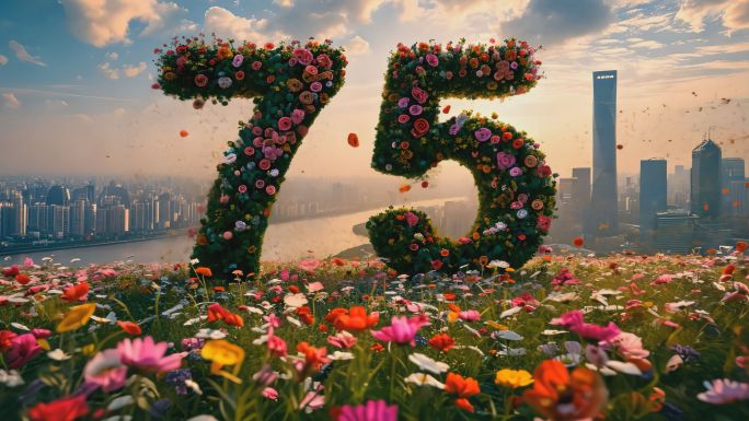 75周年国庆节素材国庆75华诞
