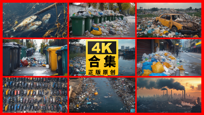 大城市污染环境脏差生活垃圾处理污水排放