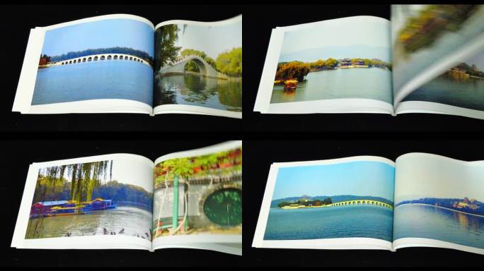 翻开摄影像册影集视频