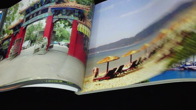 翻开摄影像册影集视频