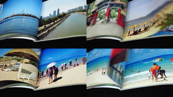 翻开摄影像册影集视频
