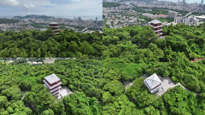 三亚临春岭航拍一飞冲天