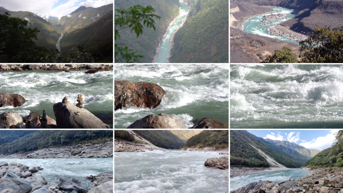 奔流不息的雅鲁藏布江