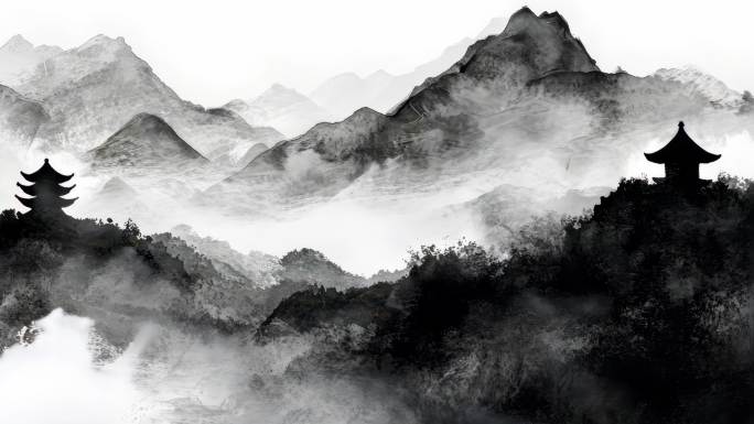 【合集】中国风水墨山水意境动画