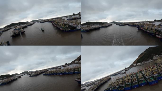 台州温岭石塘钓浜渔港穿越机航拍