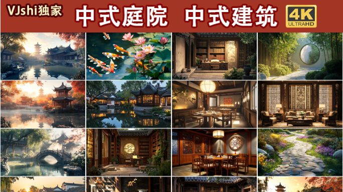 中式庭院中式建筑苏州园林