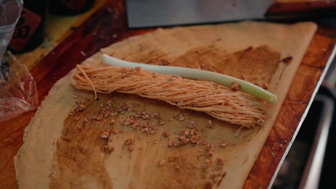 山东煎饼卷大葱