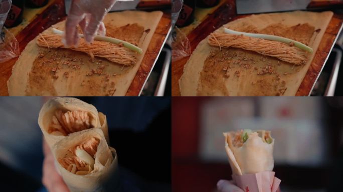 山东煎饼卷大葱