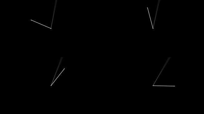 简约线条时钟转动带通道