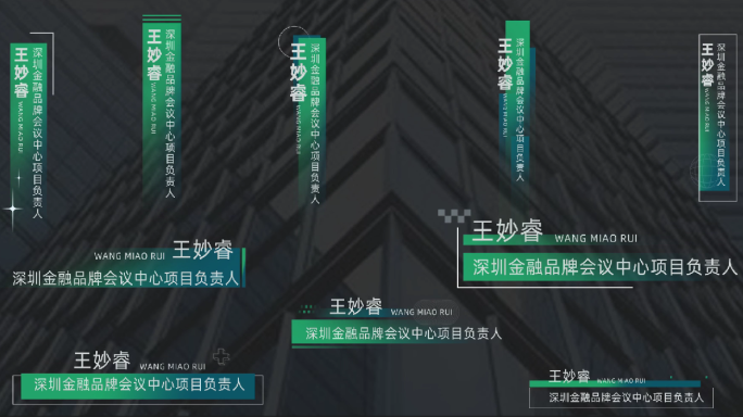 设计感简约款人名条