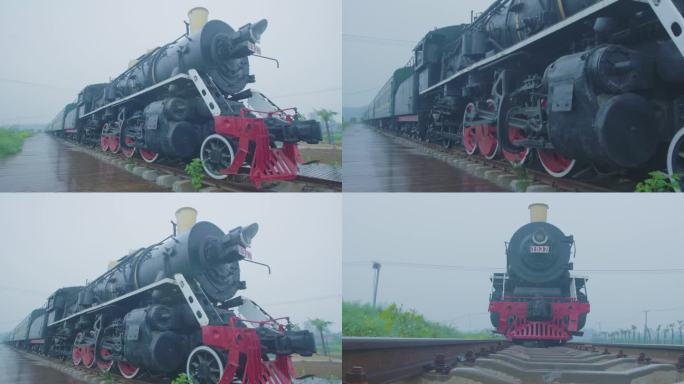 内燃机 蒸气火车火车头 老式火车 旧火车