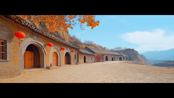 陕北陕西窑洞农村