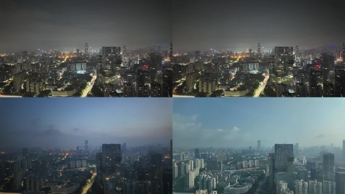 深圳南山区夜转日延时摄影