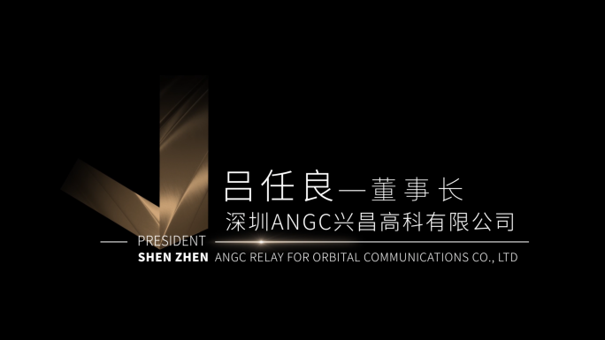 12款黑金高端人名条字幕标题