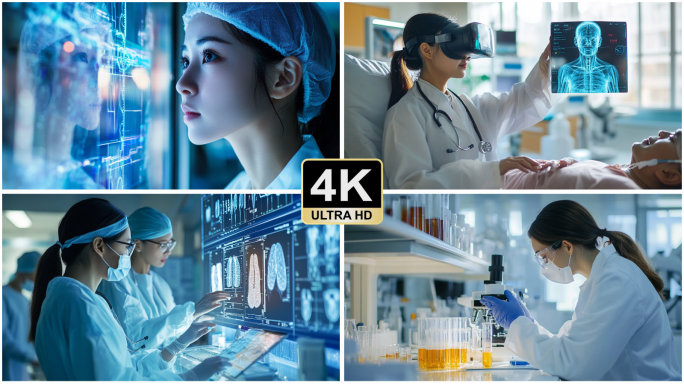 医疗片头 智慧医疗科技大健康医疗科研