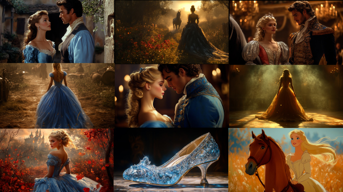 灰姑娘和水晶鞋 公主与王子的童话故事