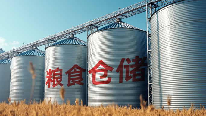 粮食日片头-农业稻谷小麦粮仓粮库粮食储备