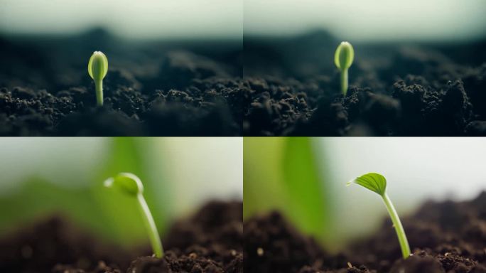 南瓜种子根在地下萌发